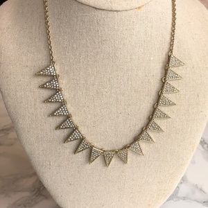 Banana Republic Gold and Stone Spike Necklace